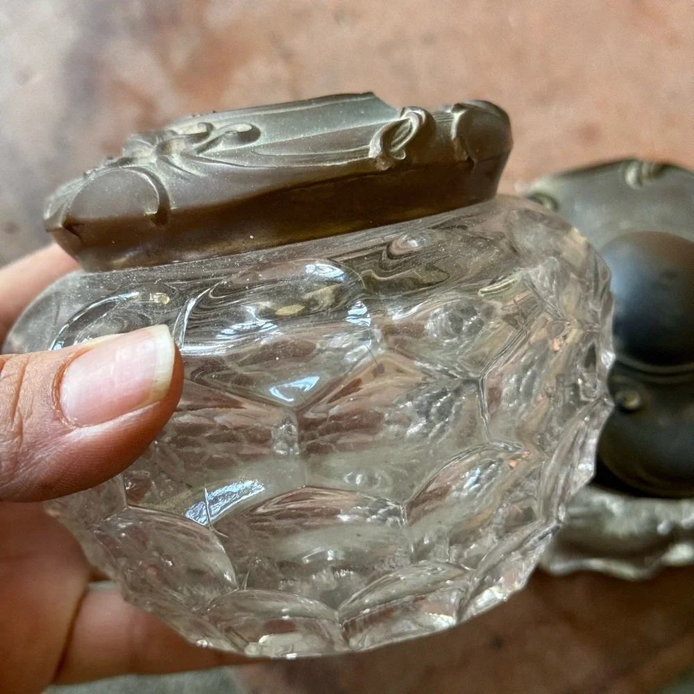 20th Century Art Nouveau Vanity Jars